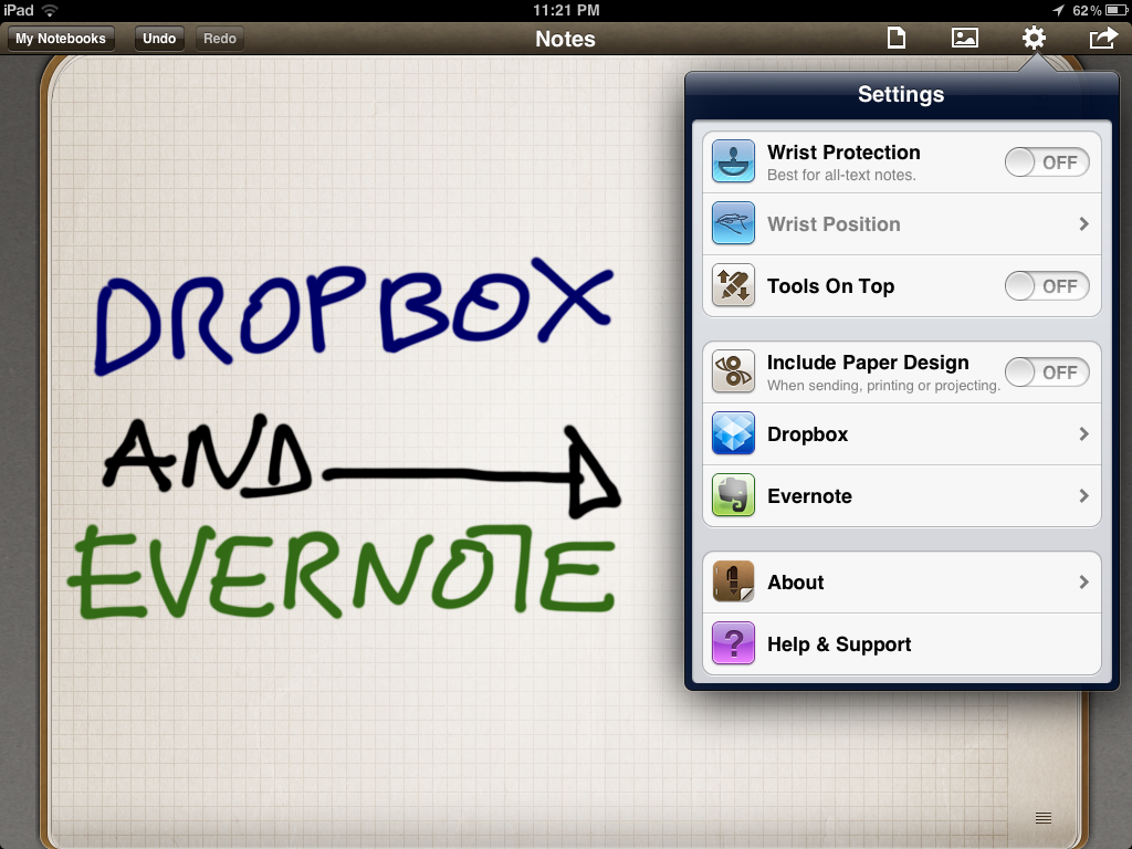 Penultimate, A Must Have App For iPad Penultimate Dropbox Evernote Penultimate, A Must Have App For iPad