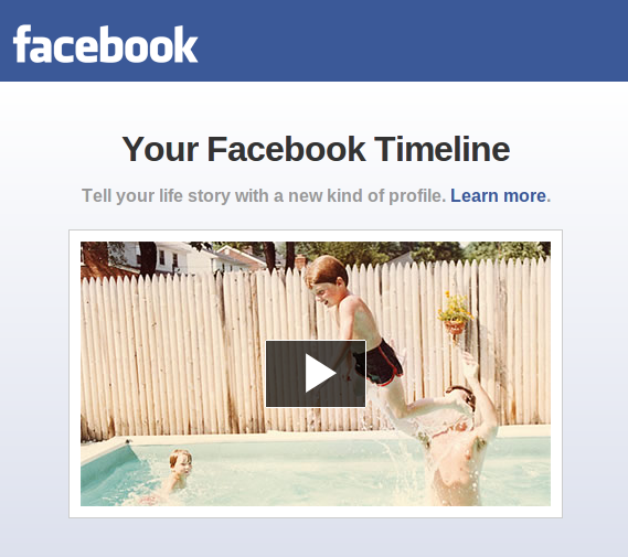 facebook's homepage