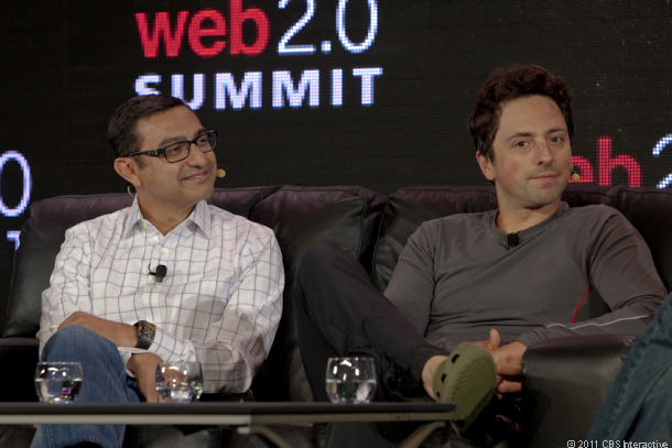 google-plus-web2-summit-2011-vic-gundotra-sergey-brin