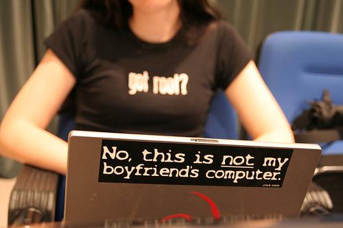 What Women In Technology And Business Really Mean not my boyfriends computer What Women In Technology And Business Really Mean